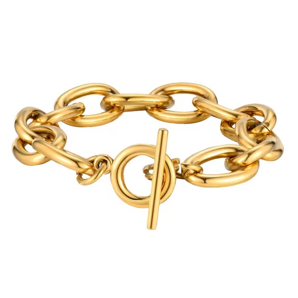 Elegant Gold Chain Bracelet Stainless Steel Stainless Steel